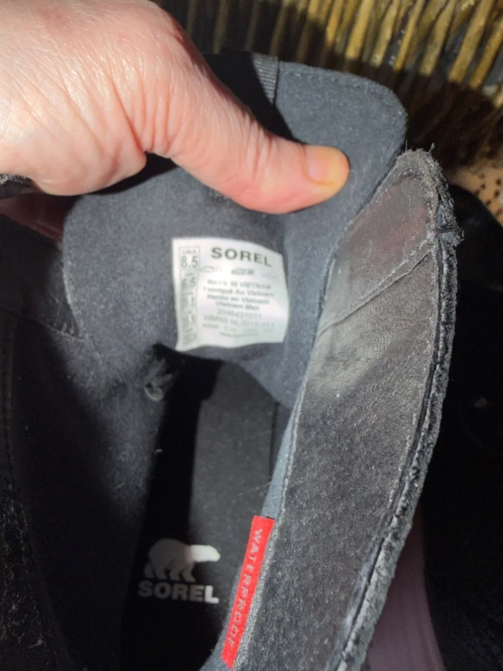 Sorel Black Faux-Snake Platform Sneakers with Pink Soles